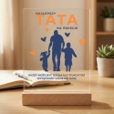 Personalizowana statuetka Najlepszy Tata z dziećmi na Dzień Ojca