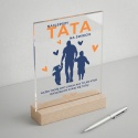 Personalizowana statuetka Najlepszy Tata z dziećmi na Dzień Ojca
