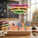 Personalizowana statuetka z podziękowaniem dla Nauczycielki na zakończenie roku szkolnego