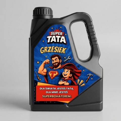 Personalizowany Zestaw Narzędzi Kanister Super Tata na Dzień Ojca