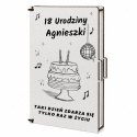 Pudełko klasyczne na pieniądze 18 urodziny imprezowy tort