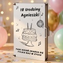 Pudełko klasyczne na pieniądze 18 urodziny imprezowy tort