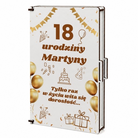 Piękna pamiątka na 18 urodziny dla chłopaka i dziewczyny - pudełko na pieniądze