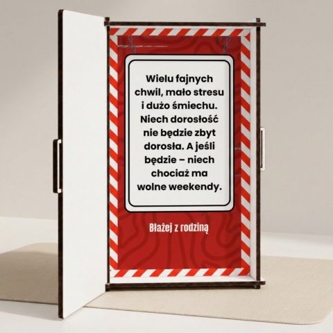 Pudełko na pieniądze pamiątka na 18 urodziny ze śmiesznym mandatem