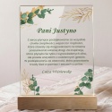Statuetka Personalizowana Podziękowanie dla Nauczyciela Eukaliptus na Zakończenie Roku Szkolnego