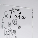 Statuetka SUPER Tata na Dzień Ojca z personalizacją
