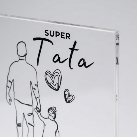 Statuetka SUPER Tata na Dzień Ojca z personalizacją