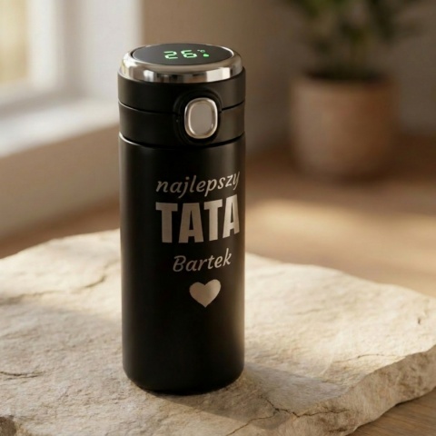 Termos LED 420ml z grawerem dla taty