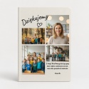 Biały notes A5 z kolażem zdjęć - prezent na dzień edukacji narodowej