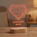 Grawerowana lampka led na Dzień Chłopaka Super Chłopak