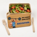 Lunchbox Siłacz z bambusową pokrywą - fajny prezent dla chlopaka