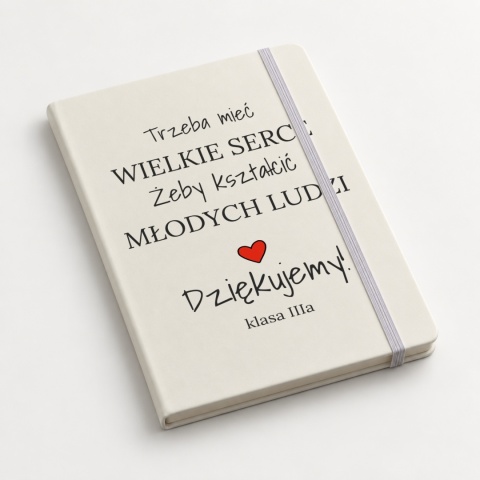 Notes A5 biały Wielkie Serce