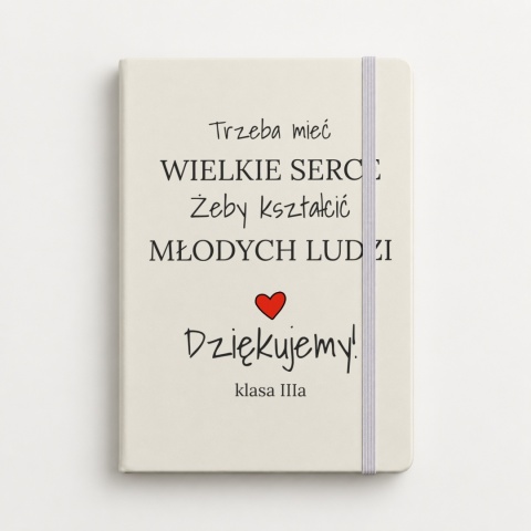 Notes A5 biały Wielkie Serce