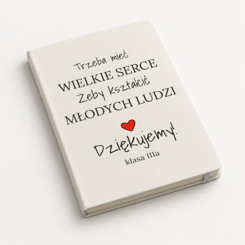 Notes A5 biały Wielkie Serce