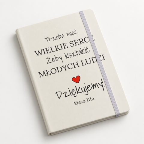 Notes A5 biały Wielkie Serce