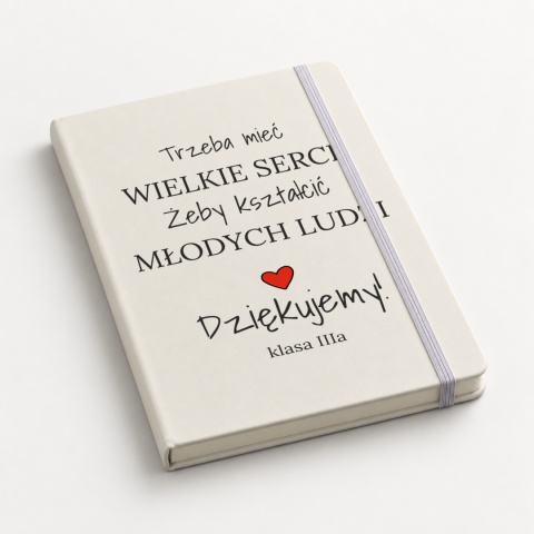 Notes A5 biały Wielkie Serce