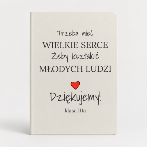 Notes A5 biały Wielkie Serce
