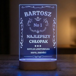 Oryginalny prezent dla chlopaka lampka LED z koroną