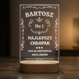 Oryginalny prezent dla chlopaka lampka LED z koroną