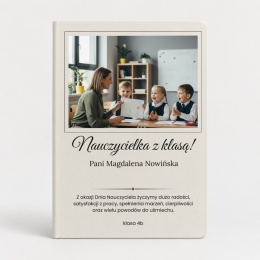 Personalizowany notes A5 ze zdjęciem - dzień nauczyciela prezent
