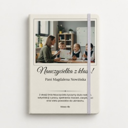 Personalizowany notes A5 ze zdjęciem - dzień nauczyciela prezent
