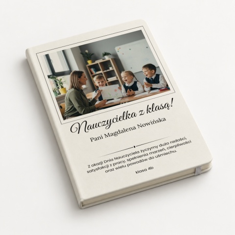 Personalizowany notes A5 ze zdjęciem - dzień nauczyciela prezent