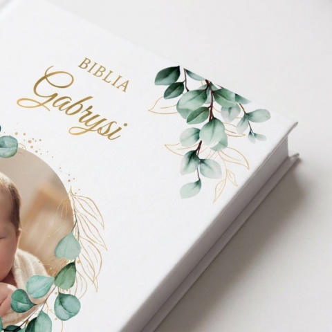 Prezent na chrzest - piękna pamiątka biblia personalizowana dla dzieci ze zdjęciem