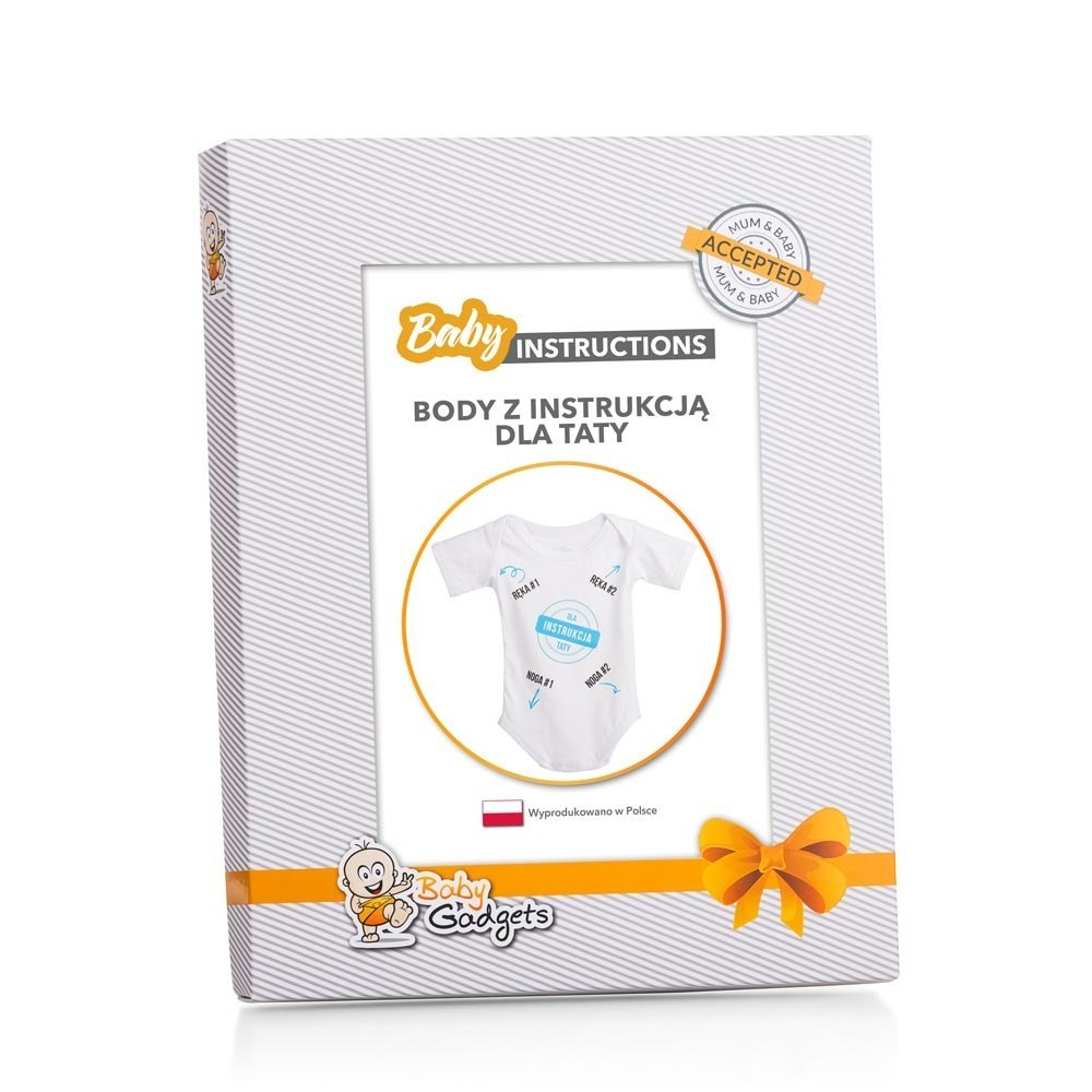 Baby Instructions - Body z instrukcją dla Taty Baby Instructions - Body z instrukcją dla Taty