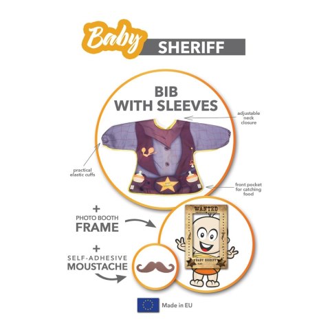 Baby Sheriff - Śliniak z rękawami Baby Sheriff - Śliniak z rękawami