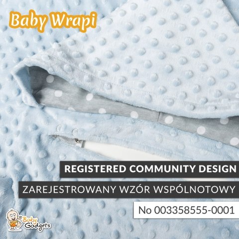 dziecięcy KOCYK Z RĘKAWAMI kolor Miętowy dziecięcy KOCYK Z RĘKAWAMI kolor Miętowy