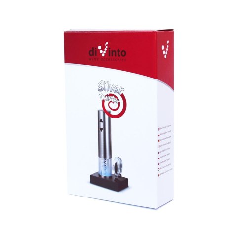 ELEKTRONICZNY KORKOCIĄG DO WINA LED silver twister ELEKTRONICZNY KORKOCIĄG DO WINA LED silver twister