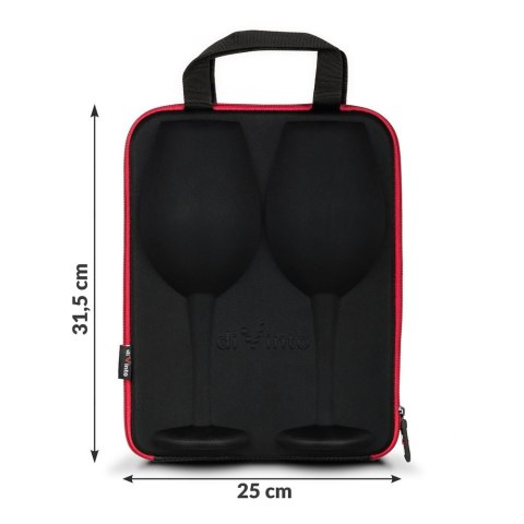 Etui z kieliszkami diVinto - Black Etui z kieliszkami diVinto - Black