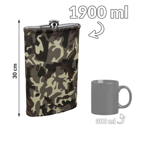 ogromna PIERSIÓWKA ALKOHOLOWA - Militarna ogromna PIERSIÓWKA ALKOHOLOWA - Militarna