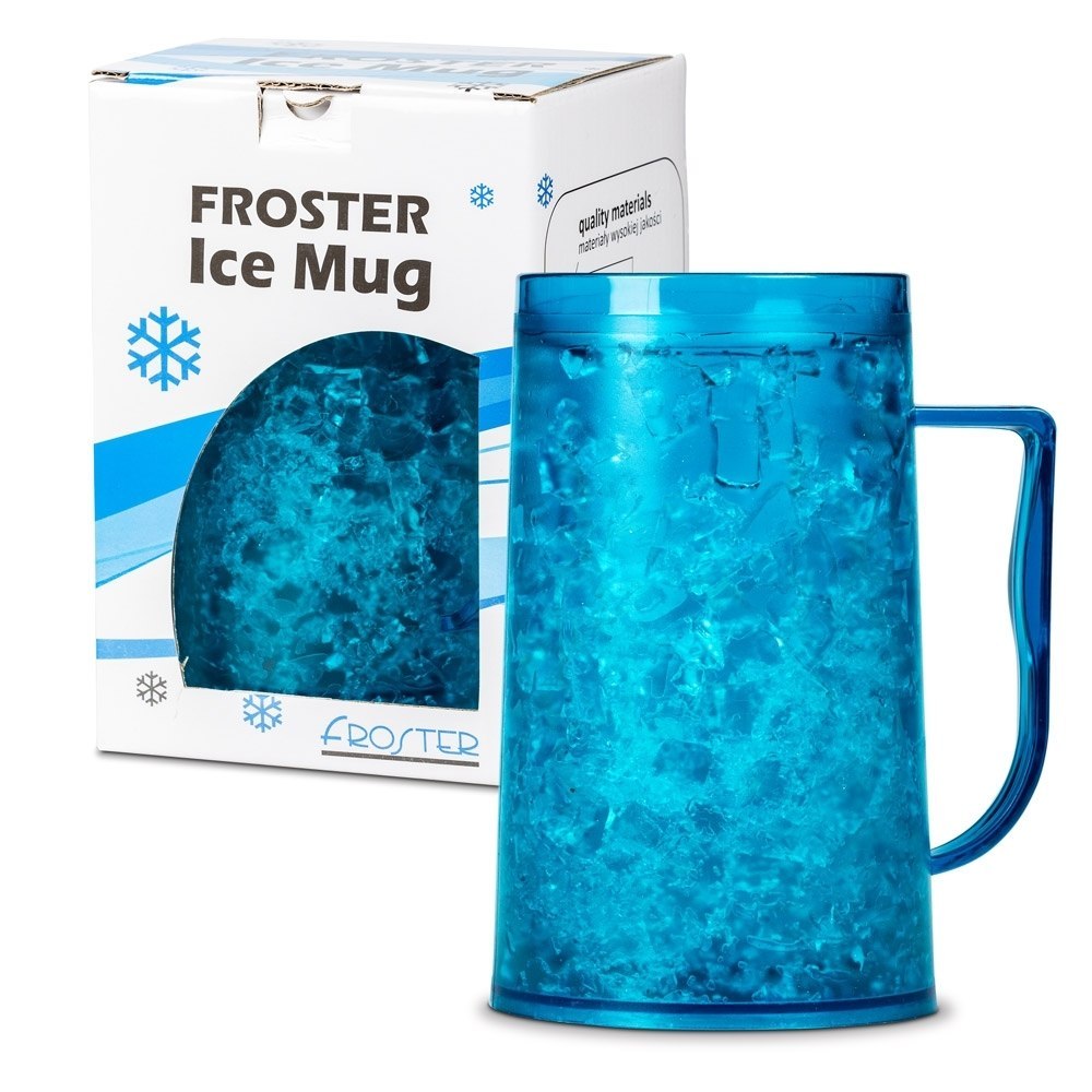 Lodowy Kufel FROSTER 500ml - Niebieski żel Lodowy Kufel FROSTER 500ml - Niebieski żel