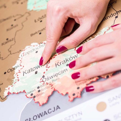 Mapa Odkrywcy - Polska - ulepszona zdrapka Mapa Odkrywcy - Polska - ulepszona zdrapka