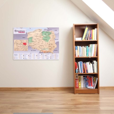 Mapa Odkrywcy - Polska - ulepszona zdrapka Mapa Odkrywcy - Polska - ulepszona zdrapka