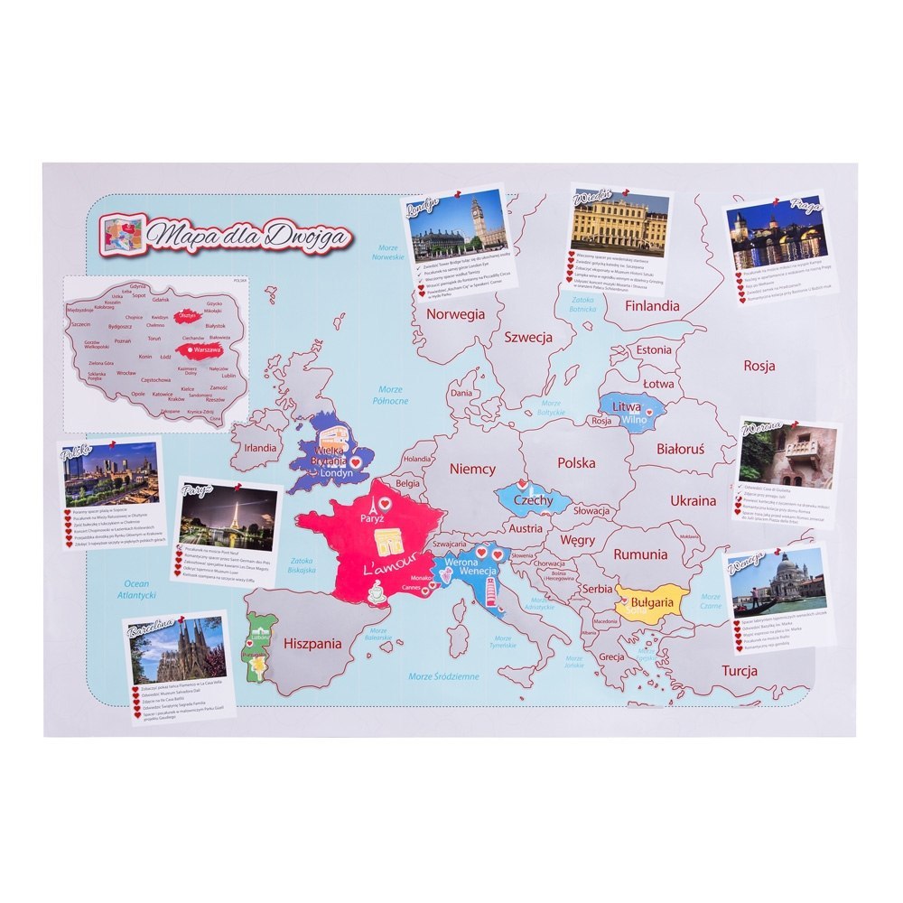 Mapa Zdrapka dla Dwojga - ulepszona zdrapka Mapa Zdrapka dla Dwojga - ulepszona zdrapka