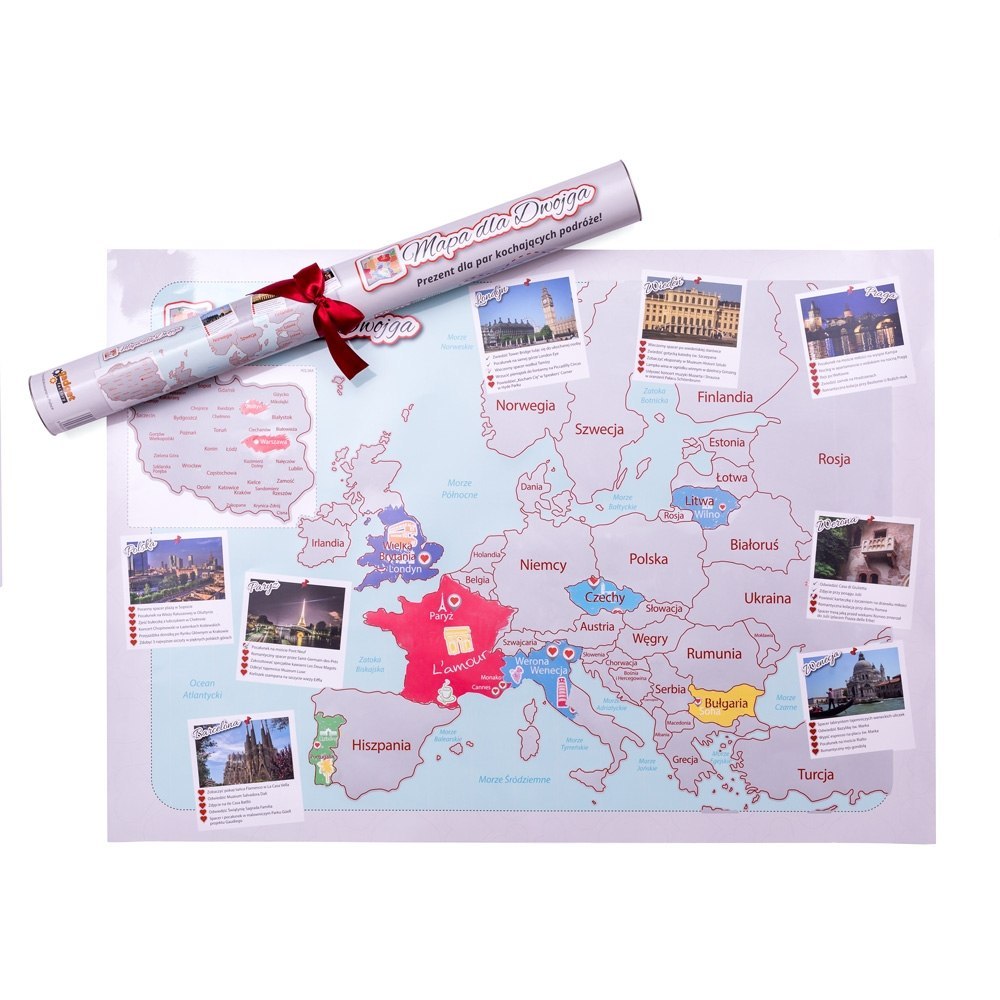Mapa Zdrapka dla Dwojga - ulepszona zdrapka Mapa Zdrapka dla Dwojga - ulepszona zdrapka