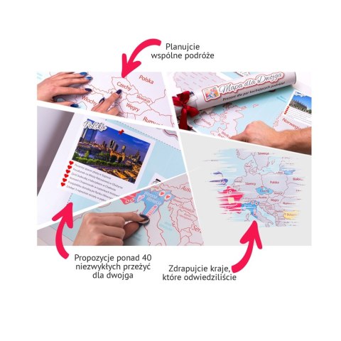 Mapa Zdrapka dla Dwojga - ulepszona zdrapka Mapa Zdrapka dla Dwojga - ulepszona zdrapka