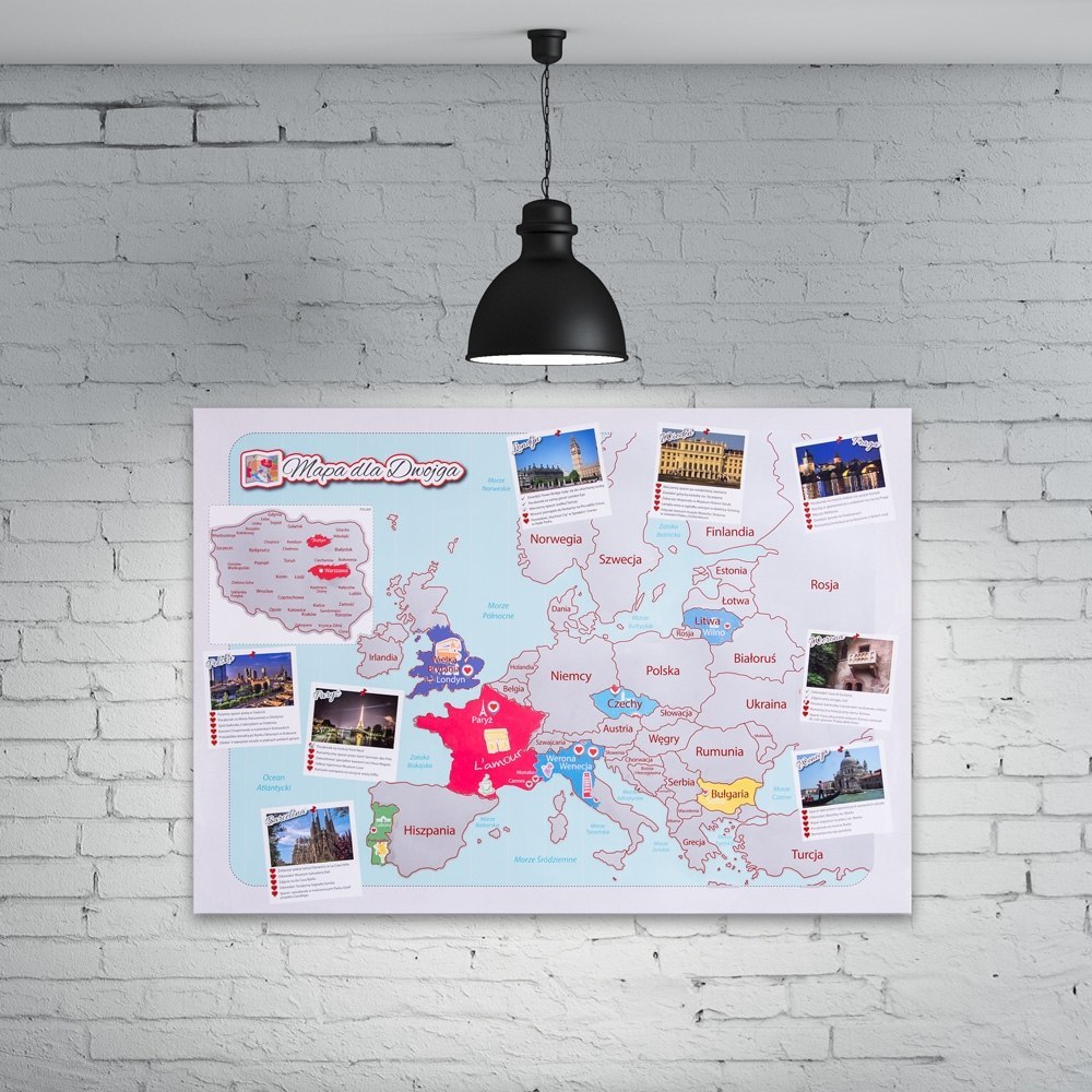 Mapa Zdrapka dla Dwojga - ulepszona zdrapka Mapa Zdrapka dla Dwojga - ulepszona zdrapka