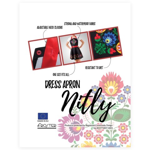 Nitly Folk - FARTUSZEK w kształcie SUKIENKI Nitly Folk - FARTUSZEK w kształcie SUKIENKI