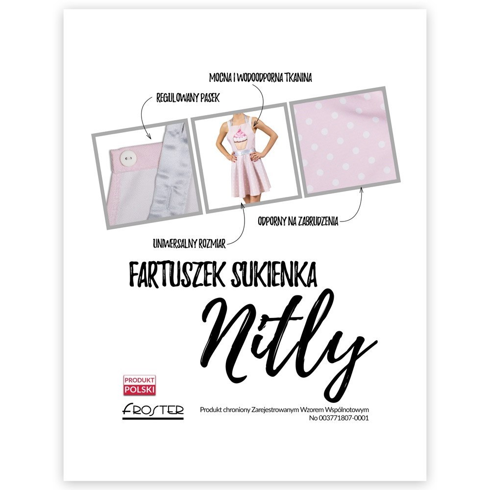 Nitly Muffin - FARTUSZEK w kształcie SUKIENKI Nitly Muffin - FARTUSZEK w kształcie SUKIENKI