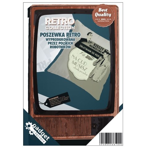 POSZEWKA RETRO z napisem "Rzeczy niemożliwe - Boss" 33x33 cm POSZEWKA RETRO z napisem "Rzeczy niemożliwe - Boss" 33x33 cm