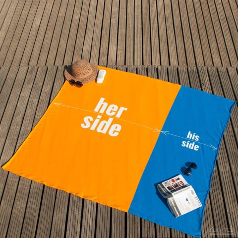 Ręcznik plażowy dla Pary - Her Side His Side Ręcznik plażowy dla Pary - Her Side His Side