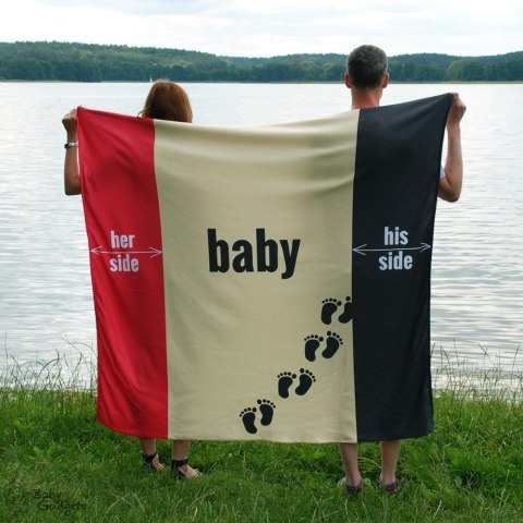 Ręcznik rodzinny - Her His Baby Ręcznik rodzinny - Her His Baby