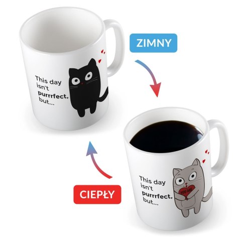 MAGICZNY KUBEK zmieniający wzór Kotek - Czerwony MAGICZNY KUBEK zmieniający wzór Kotek - Czerwony