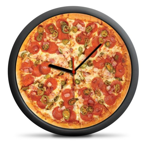 wyjątkowy ZEGAR Pizza - cichy mechanizm